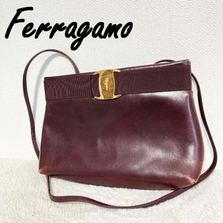 サルヴァトーレフェラガモ(Salvatore Ferragamo)の美品✨SalvatoreFerragamoショルダーバッグハンドバッグパープル紫(ショルダーバッグ)