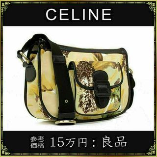 セリーヌ(celine)の【全額返金保証・送料無料】セリーヌのショルダーバッグ・正規品・フラワー柄・希少(ショルダーバッグ)