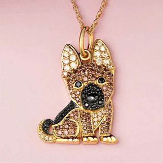 新品 シェパード 犬 ネックレス ペンダント アクセサリー (ネックレス)