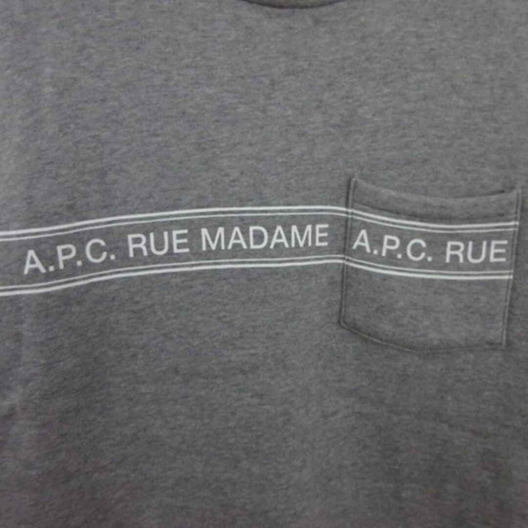 A.P.C(アーペーセー)のアーペーセー ブランドネームプリント スウェット トレーナー グレー M ■SM メンズのトップス(その他)の商品写真