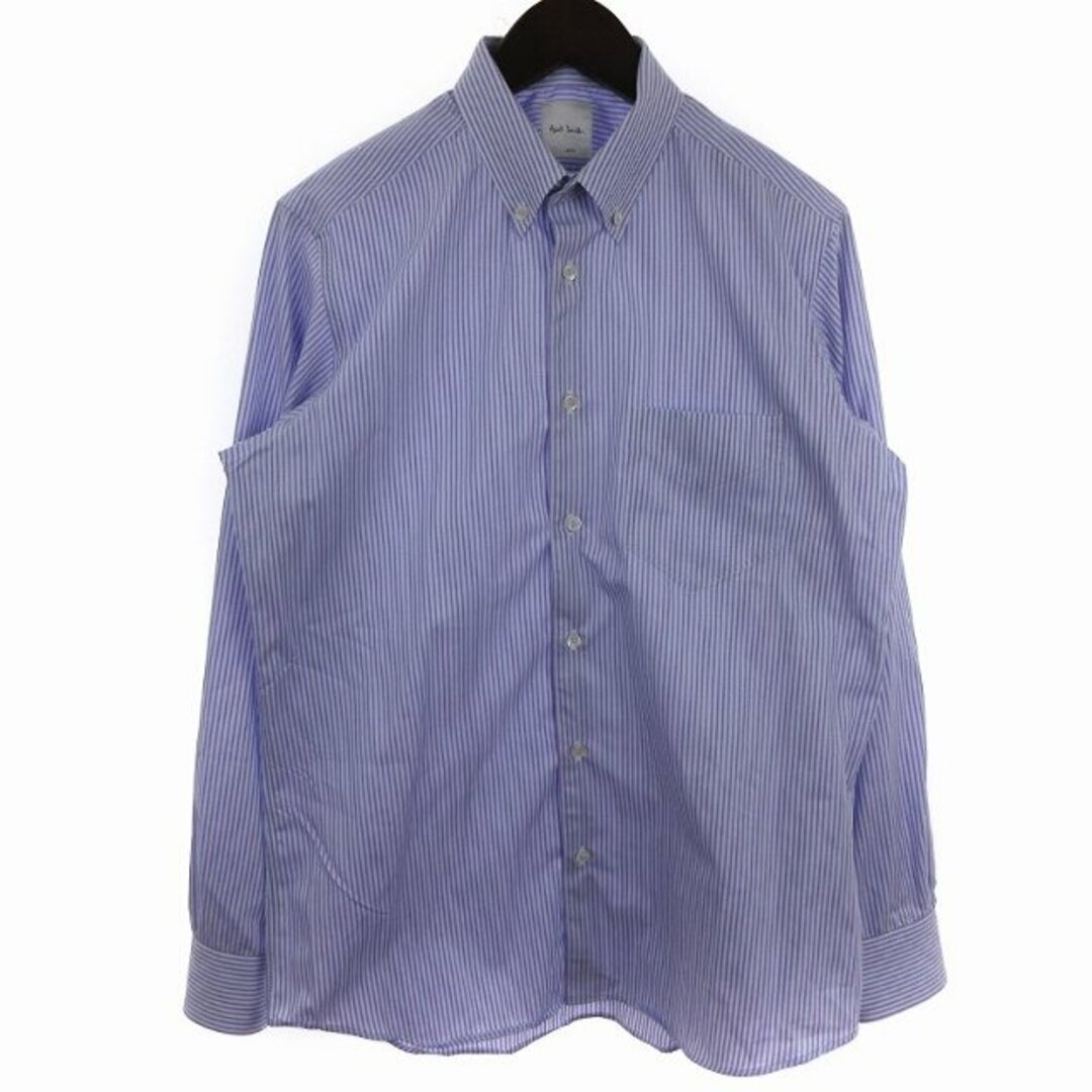 Paul Smith(ポールスミス)のポールスミス  シャツ 長袖 ボタンダウン ストライプ 紫 L ■SM1 メンズのトップス(シャツ)の商品写真