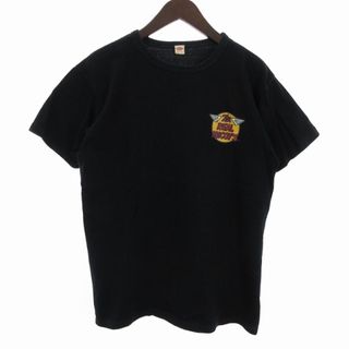 ザリアルマッコイズ(THE REAL McCOY'S)のザリアルマッコイズ 旧タグ Tシャツ 半袖 ロゴ 黒 38 M位 ■SM1(Tシャツ/カットソー(半袖/袖なし))