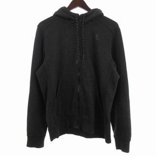 アディダス(adidas)のアディダス パーカー ジップアップ ダークグレー L ■SM1 ☆AA★(パーカー)