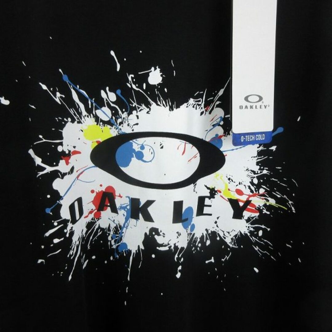 Oakley(オークリー)のオークリー タグ付き テックコールド 接触冷感 Tシャツ カットソー 黒 L メンズのトップス(Tシャツ/カットソー(半袖/袖なし))の商品写真