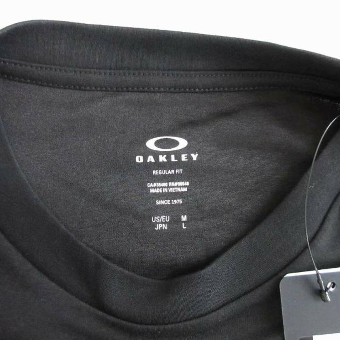 Oakley(オークリー)のオークリー タグ付き テックコールド 接触冷感 Tシャツ カットソー 黒 L メンズのトップス(Tシャツ/カットソー(半袖/袖なし))の商品写真