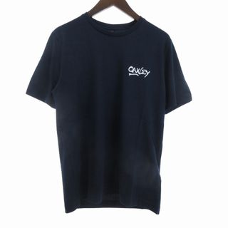 オークリー(Oakley)のオークリー タグ付き Tシャツ カットソー 半袖 ロゴ カエル 紺 ネイビー S(Tシャツ/カットソー(半袖/袖なし))