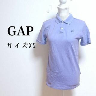 ギャップ(GAP)のギャップ　半袖ポロシャツ　ワンポイント刺繍ロゴ【XS】シンプル　ユニセックス(ポロシャツ)