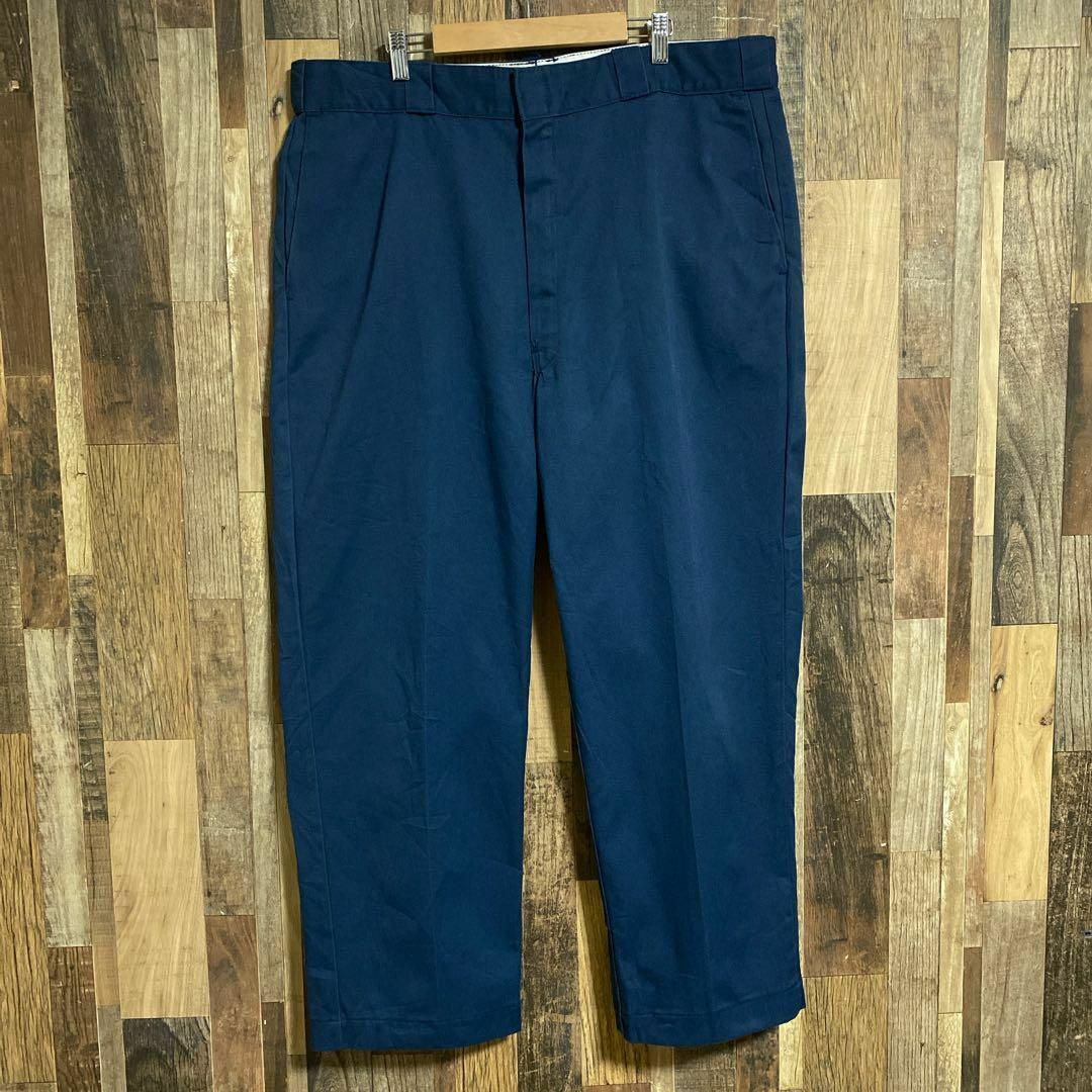 Dickies(ディッキーズ)のネイビー ディッキーズ メンズ ワークパンツ 40 2XL USA製 90s メンズのパンツ(ワークパンツ/カーゴパンツ)の商品写真