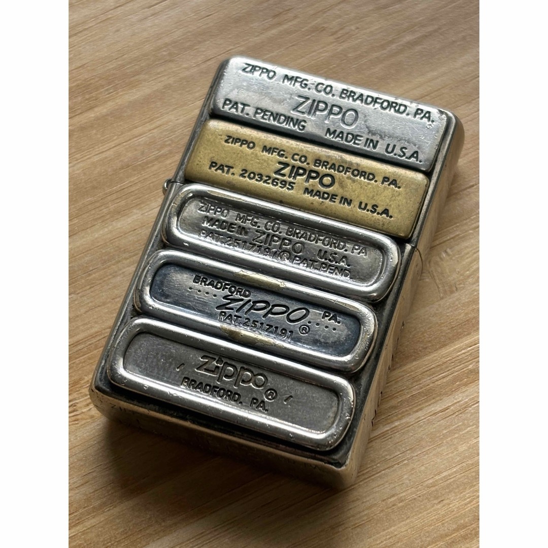 ZIPPO(ジッポー)のZippo/ジッポ/ライター/限定/ボトムズスタンプ/ビンテージ/シルバー/レア メンズのファッション小物(タバコグッズ)の商品写真