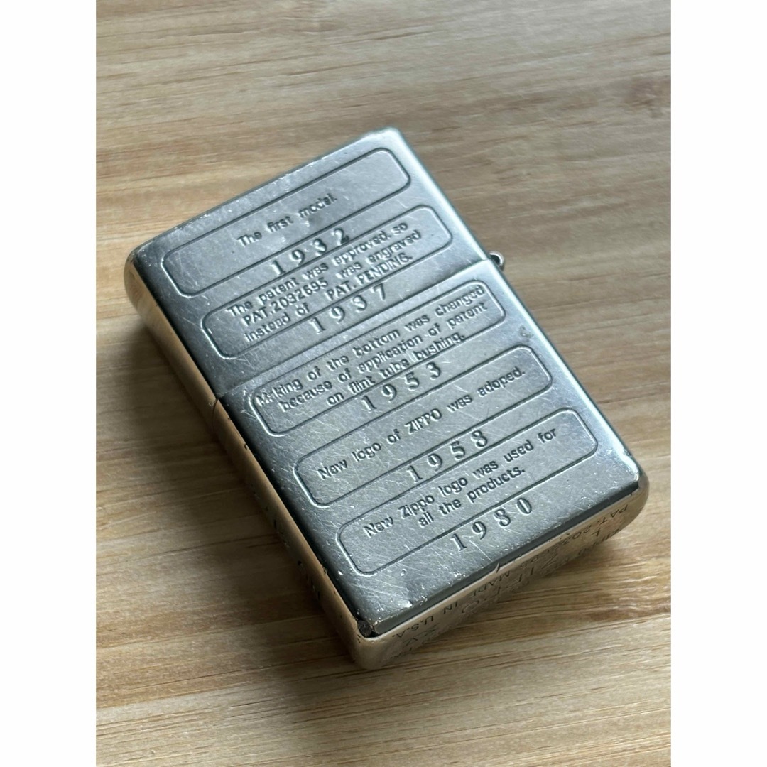 ZIPPO(ジッポー)のZippo/ジッポ/ライター/限定/ボトムズスタンプ/ビンテージ/シルバー/レア メンズのファッション小物(タバコグッズ)の商品写真