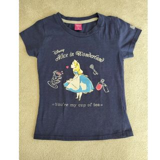 ディズニー(Disney)のディズニー紺色Ｔシャツ 130㌢(Tシャツ/カットソー)