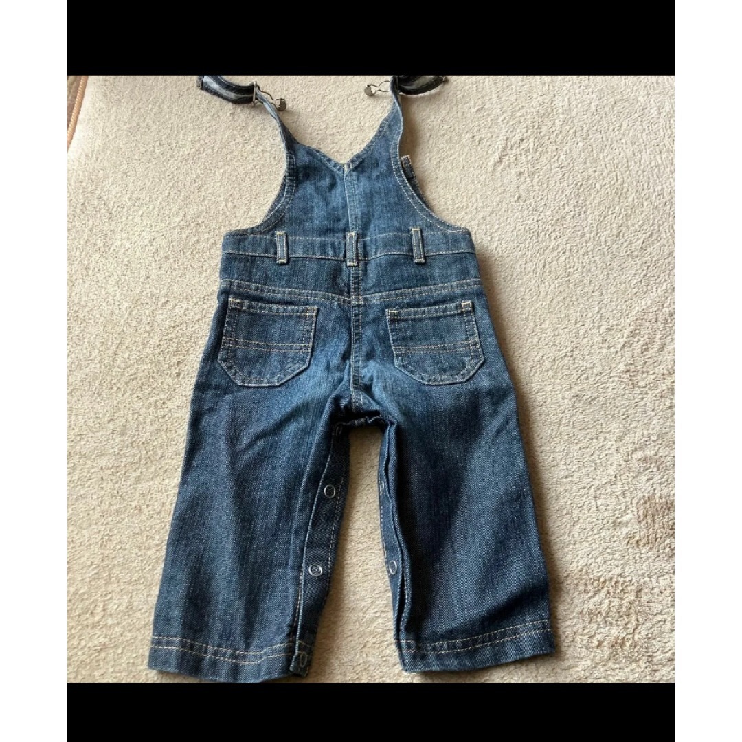 PETIT BATEAU(プチバトー)のデニム　オーバーオール　プリバトー　6m/67㎝ キッズ/ベビー/マタニティのベビー服(~85cm)(カバーオール)の商品写真