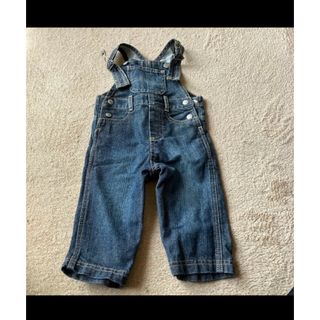 プチバトー(PETIT BATEAU)のデニム　オーバーオール　プリバトー　6m/67㎝(カバーオール)