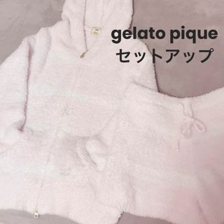 ジェラートピケ(gelato pique)の【gelato pique】ジェラピケ もこもこルームウェア パジャマ ピンク(ルームウェア)