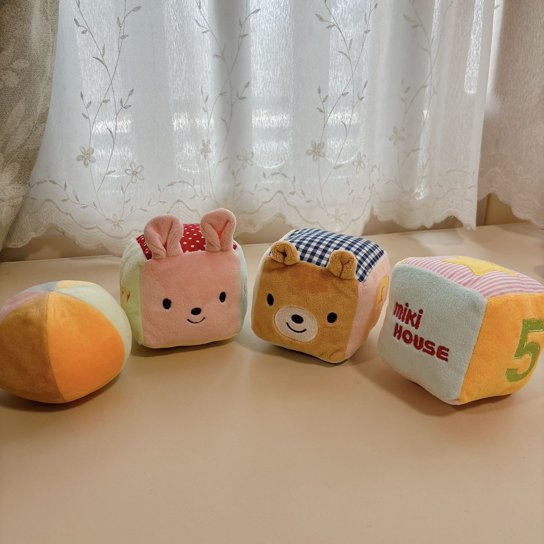 ミキハウス ベビーキューブ キッズ/ベビー/マタニティのおもちゃ(ぬいぐるみ/人形)の商品写真