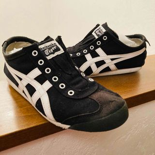 オニツカタイガー(Onitsuka Tiger)のOnitsuka Tiger MEXICO 66 SLIP-ON BLACK(スニーカー)