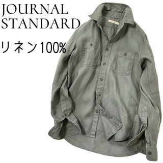 JOURNAL STANDARD - 極美品【JOURNAL STANDARD】リネン／麻100%　長袖シャツ　カーキ