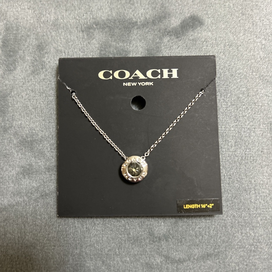 COACH(コーチ)のＣＯＡＣＨ　オープンサークルストーンストランド　ネックレス レディースのアクセサリー(ネックレス)の商品写真