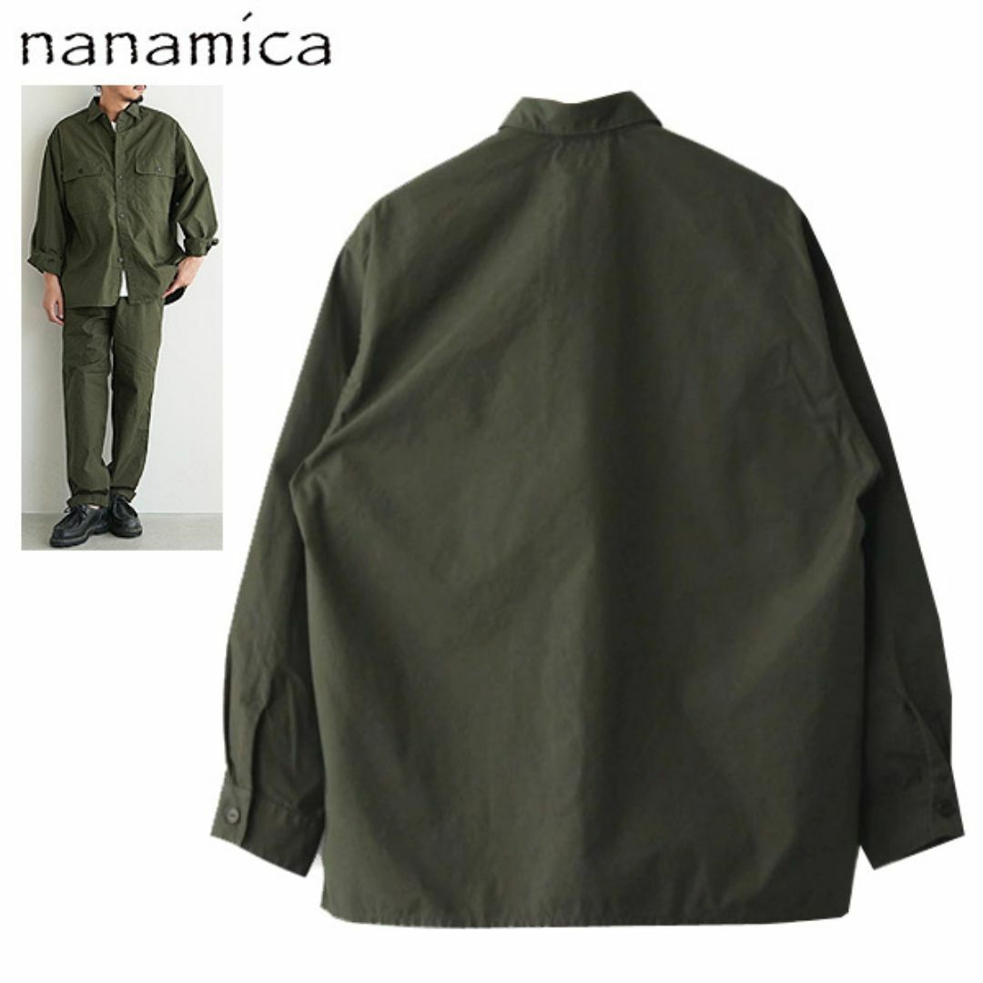 nanamica(ナナミカ)の新品 XL ナナミカ ユーティリティ ライトウィンドシャツ ワーク長袖シャツ  メンズのトップス(シャツ)の商品写真