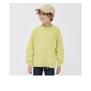 ジーユー(GU)のKIDS(男女兼用)コットンポケットT(長袖)(Tシャツ/カットソー)