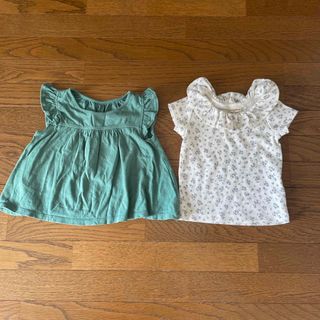 ユニクロ(UNIQLO)のbaby 半袖 ノースリーブ(Tシャツ/カットソー)