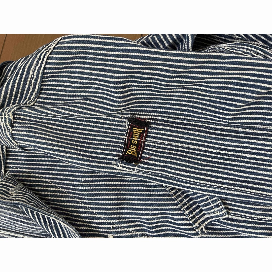 50s  ビッグスミス　50年代　ヒッコリー　つなぎ　オールインワン メンズのパンツ(サロペット/オーバーオール)の商品写真