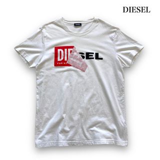 ディーゼル(DIESEL)の【DIESEL】ディーゼル 剥がれロゴ Tシャツ 半袖tシャツ ホワイト (L)(Tシャツ/カットソー(半袖/袖なし))