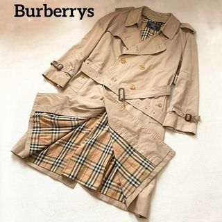 バーバリー(BURBERRY)のバーバリー　トレンチコート　ベージュ　L相当（女性XL）　裏地ノバチェック(トレンチコート)