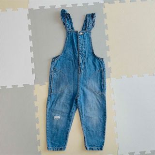 ザラキッズ(ZARA KIDS)のZARA フリルオーバーオール(パンツ/スパッツ)