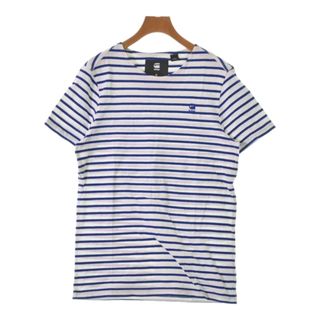 G-STAR RAW - G-STAR RAW Tシャツ・カットソー S 白x青(ボーダー) 【古着】【中古】