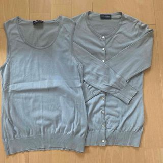 ジョンスメドレー(JOHN SMEDLEY)のジョンスメドレー　カーディガン&ノースリーブ　アンサンブル　(カーディガン)