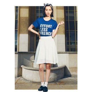 MAISON KITSUNE' - 美品 Maison Kitsune' メゾンキツネ ロゴTシャツ BLUE