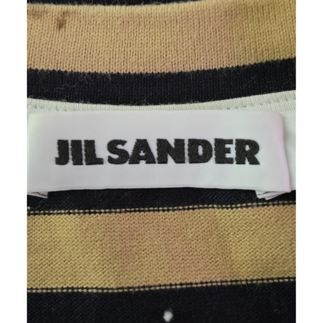 Jil Sander(ジルサンダー)のJIL SANDER Tシャツ・カットソー M キャメルx黒(ボーダー) 【古着】【中古】 メンズのトップス(Tシャツ/カットソー(半袖/袖なし))の商品写真