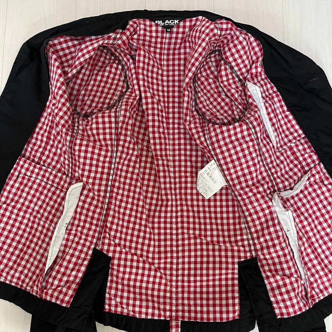 BLACK COMME des GARCONS(ブラックコムデギャルソン)のブラック コムデギャルソン テーラードジャケット Lサイズ ギンガムチェック メンズのジャケット/アウター(テーラードジャケット)の商品写真