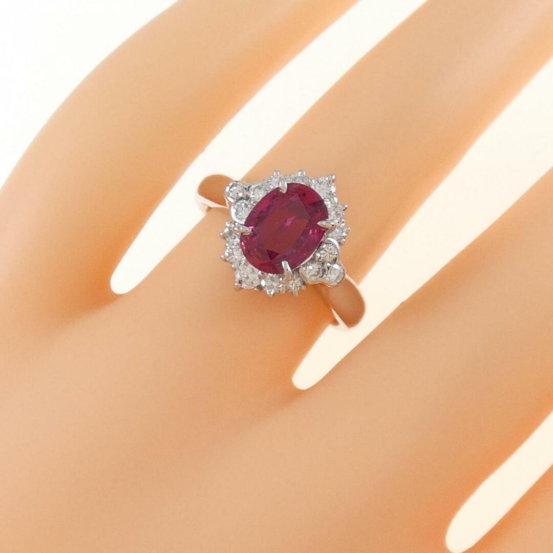 PT ルビー リング 1.08CT レディースのアクセサリー(リング(指輪))の商品写真