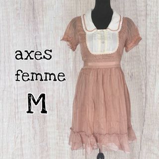 axes femme - axes femme ブロッキング配色ワンピース Mサイズ【未使用タグ付き】