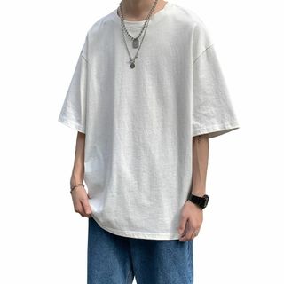 [HONOUR FASHION] tシャツ メンズ 半袖 綿100% 大きいサイ(その他)