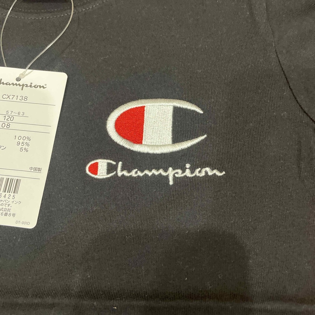 Champion(チャンピオン)のチャンピオン半袖120cmブラック キッズ/ベビー/マタニティのキッズ服男の子用(90cm~)(Tシャツ/カットソー)の商品写真