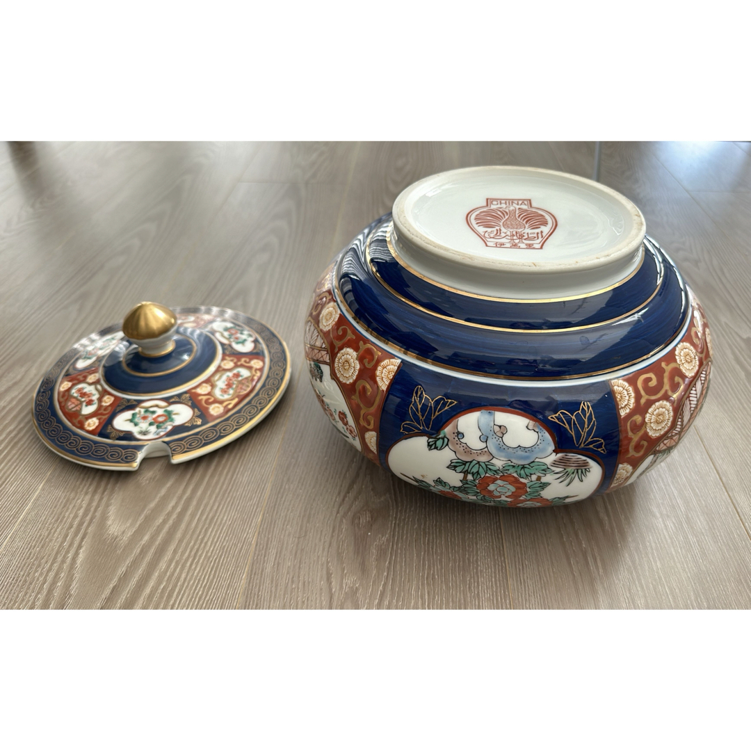 GOLD IMARI　骨董品　伊万里焼 大壺　有田　茶道具　水差 エンタメ/ホビーの美術品/アンティーク(陶芸)の商品写真