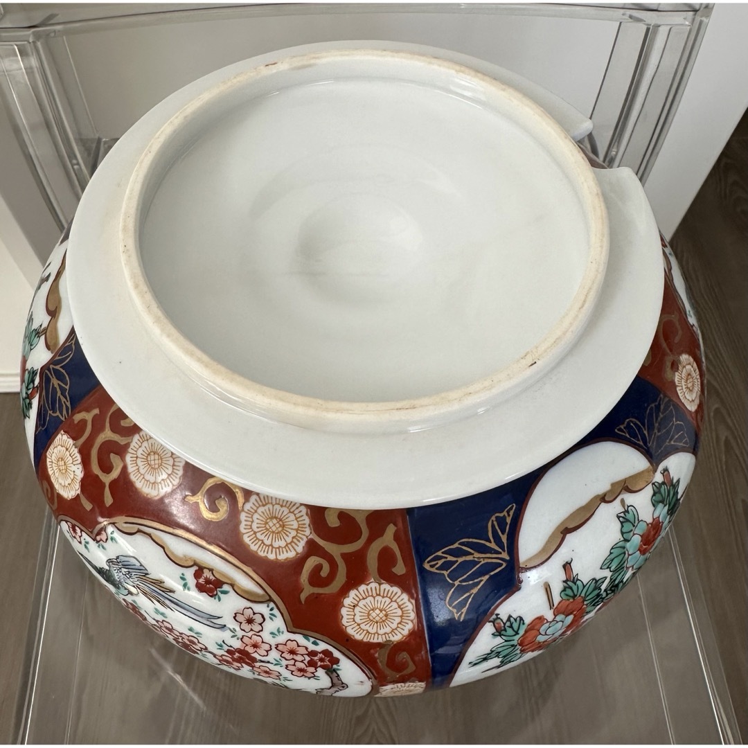 GOLD IMARI　骨董品　伊万里焼 大壺　有田　茶道具　水差 エンタメ/ホビーの美術品/アンティーク(陶芸)の商品写真