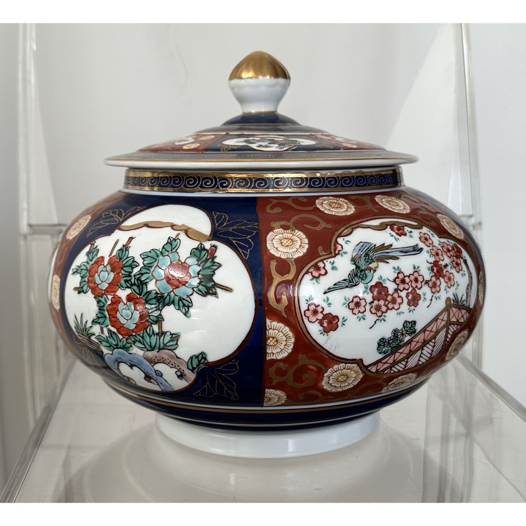 GOLD IMARI　骨董品　伊万里焼 大壺　有田　茶道具　水差 エンタメ/ホビーの美術品/アンティーク(陶芸)の商品写真