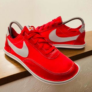 ナイキ(NIKE)のNike SOLARSOFT WAFFLE CRUISER 26cm RED(スニーカー)