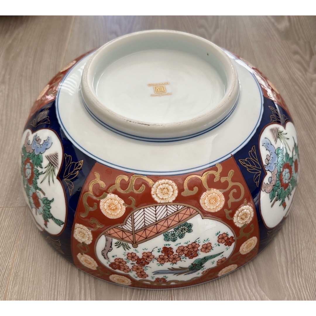 骨董品　GOLD IMARI 伊万里焼 色絵染付  茶道具　茶器　水指　菓子入 エンタメ/ホビーの美術品/アンティーク(陶芸)の商品写真