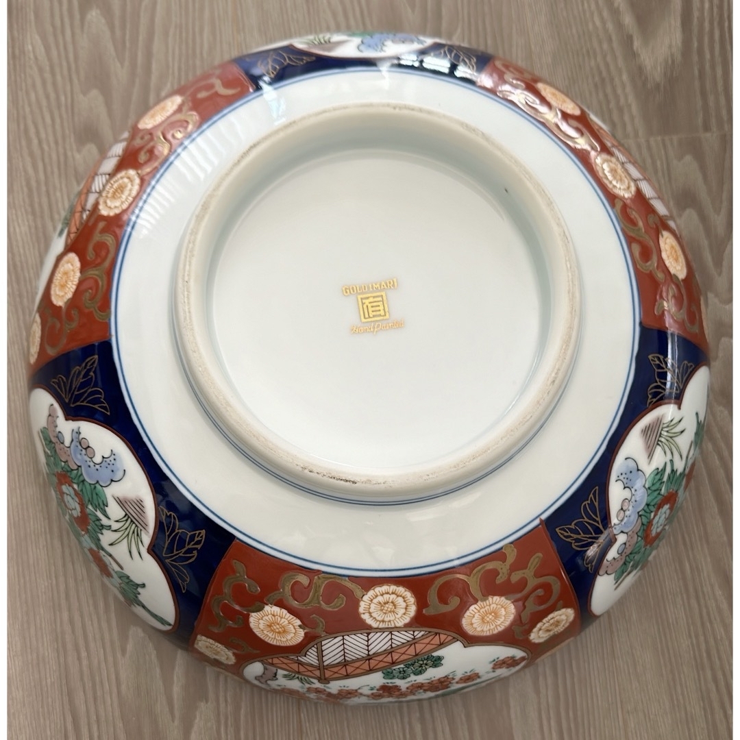 骨董品　GOLD IMARI 伊万里焼 色絵染付  茶道具　茶器　水指　菓子入 エンタメ/ホビーの美術品/アンティーク(陶芸)の商品写真