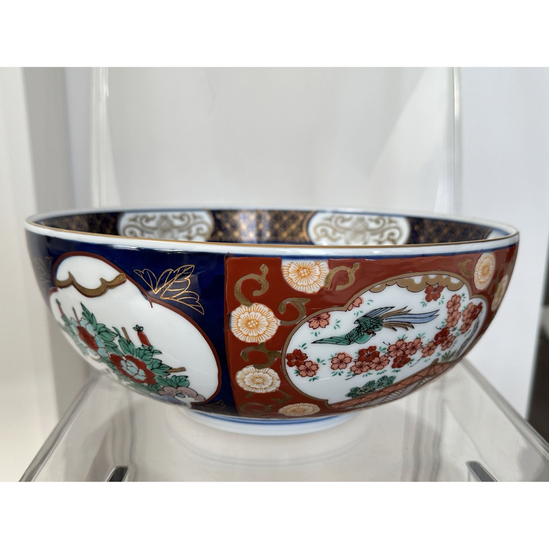 骨董品　GOLD IMARI 伊万里焼 色絵染付  茶道具　茶器　水指　菓子入 エンタメ/ホビーの美術品/アンティーク(陶芸)の商品写真