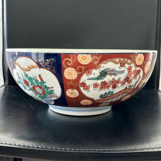 骨董品　GOLD IMARI 伊万里焼 色絵染付  茶道具　茶器　水指　菓子入(陶芸)