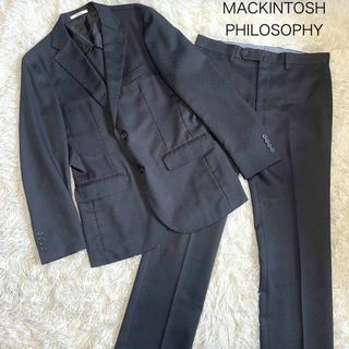 マッキントッシュ(MACKINTOSH)の【マッキントッシュフィロソフィー】トロッター スーツセットアップ 黒 M相当(セットアップ)