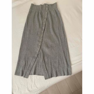 ダブルクローゼット(w closet)のused ダブルクローゼット　スリットリブスカート(ひざ丈スカート)