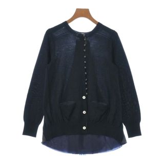 サカイラック(sacai luck)のsacai luck サカイラック カーディガン 2(M位) 紺 【古着】【中古】(カーディガン)