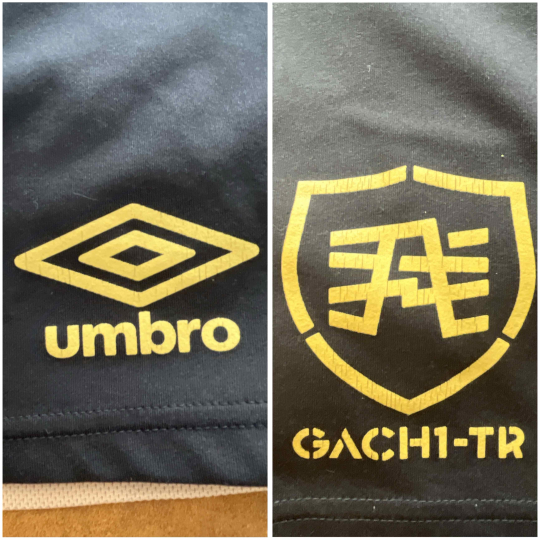 UMBRO(アンブロ)のアンブロ UMBRO 半 ジャージ ハーフパンツ スウェット  M 黒×ゴールド メンズのパンツ(ショートパンツ)の商品写真